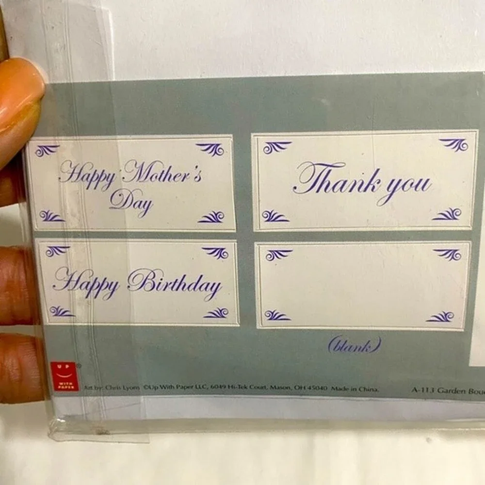 Panoramics Happy Birthday or Mother's Day Greeting Cards (set of 2)